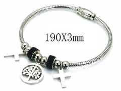 HY Stainless Steel 316L Bangle-HYC55B0604NE