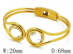 HY Stainless Steel 316L Bangle-HYC68B0021I00