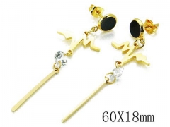 HY Wholesale Stainless Steel 316L Earrings-HYC60E0221KT