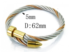 HY Stainless Steel 316L Bangle (Steel Wire)-HY38B0508HJV