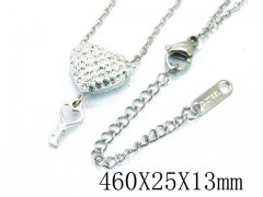 HY Wholesale Stainless Steel 316L Lover Necklaces-HY80N0276MW