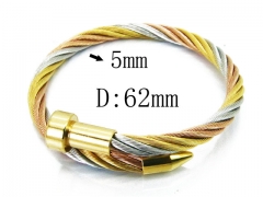 HY Stainless Steel 316L Bangle (Steel Wire)-HY38B0509HJC