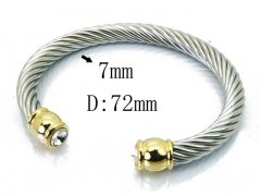 HY Stainless Steel 316L Bangle (Steel Wire)-HY38B0514HMQ