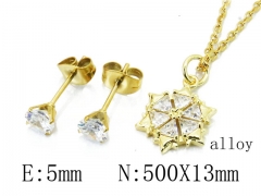 HY Wholesale 316L Stainless Steel CZ jewelry Set-HY54S0548OV