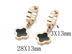 HY Wholesale 316L Stainless Steel Drops Earrings-HY32E0029NE