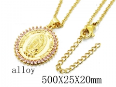 HY Wholesale Stainless Steel 316L Necklaces (Religion Style)-HY54N0453PC