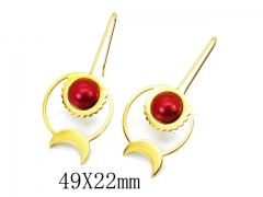 HY Wholesale 316L Stainless Steel Drops Earrings-HY32E0048NB