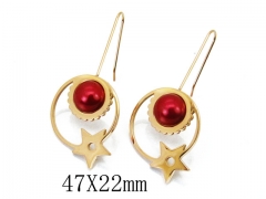 HY Wholesale 316L Stainless Steel Drops Earrings-HY32E0047NC