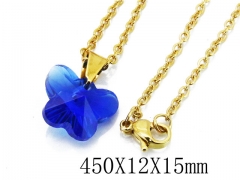 HY Stainless Steel 316L Necklaces(Crystal)-HY12N0124JLU