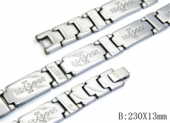 HY Stainless Steel 316L Bracelets (Strap Style)-HY00AN0010