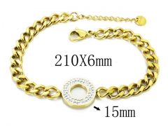 HY Wholesale Stainless Steel 316L Charm Bracelets-HY19B0117HIZ