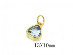 HY Wholesale Stainless Steel 316L CZ Pendant-HY15P0272KOC