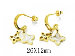 HY Wholesale 316L Stainless Steel Drops Earrings-HY32E0067HFF