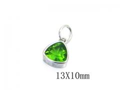 HY Wholesale Stainless Steel 316L CZ Pendant-HY15P0266KJW