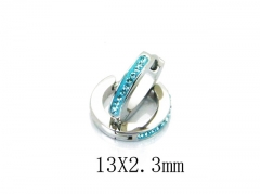 HY Stainless Steel 316L Huggie Hoop Earrings-HY06E1650NW