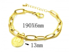 HY Wholesale Stainless Steel 316L Charm Bracelets-HY32B0060OL