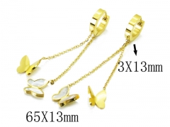 HY Wholesale 316L Stainless Steel Drops Earrings-HY32E0054PL