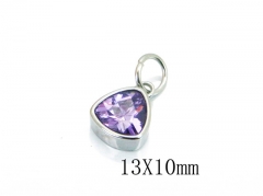 HY Wholesale Stainless Steel 316L CZ Pendant-HY15P0262KJV