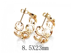 HY Wholesale Stainless Steel Hollow Hoop Earrings-HY32E0071OW