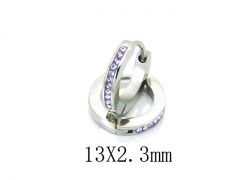 HY Stainless Steel 316L Huggie Hoop Earrings-HY06E1648NZ