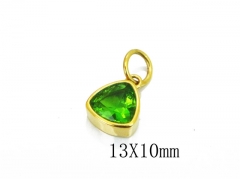 HY Wholesale Stainless Steel 316L CZ Pendant-HY15P0278KOQ