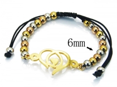 HY Stainless Steel 316L Bracelets (Rope Weaving)-HY76B1945NW