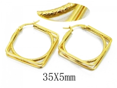 HY Stainless Steel Twisted Earrings-HY58E1400LC