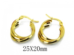 HY Stainless Steel Twisted Earrings-HY58E1393LD