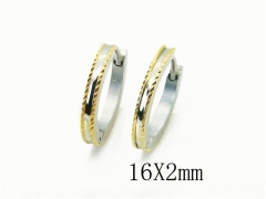 HY Stainless Steel 316L Huggie Hoop Earrings-HY05E1833OL