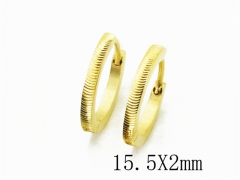 HY Stainless Steel 316L Huggie Hoop Earrings-HY05E1832OR