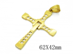 HY 316L Stainless Steel Cross Pendants-HY13P1118HIQ