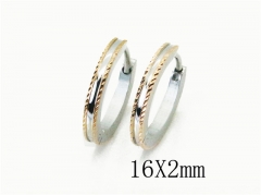 HY Stainless Steel 316L Huggie Hoop Earrings-HY05E1834PL