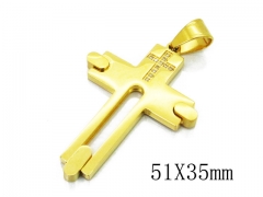 HY 316L Stainless Steel Cross Pendants-HY13P1120HLF