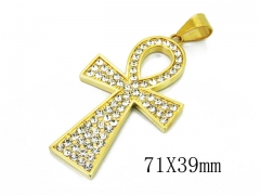 HY 316L Stainless Steel Cross Pendants-HY13P1110HKL