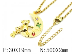 HY Stainless Steel 316L Necklaces (Bear Style)-HY90N0174HPZ