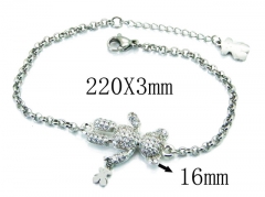 HY Wholesale Stainless Steel 316L Bracelets (Bear Style)-HY90B0385HPS