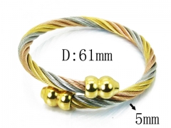 HY Stainless Steel 316L Bangle (Steel Wire)-HY38B0605HKZ