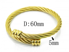 HY Stainless Steel 316L Bangle (Steel Wire)-HY38B0631HJC