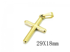 HY 316L Stainless Steel Cross Pendants-HY54P0250IL