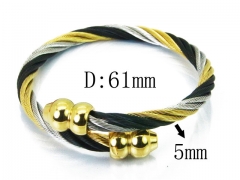 HY Stainless Steel 316L Bangle (Steel Wire)-HY38B0606HKQ