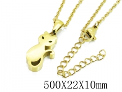 HY Stainless Steel 316L Necklaces (Animal Style)-HY91N0185MLW