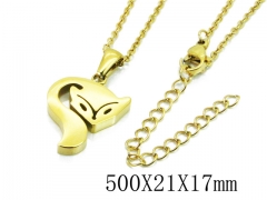 HY Stainless Steel 316L Necklaces (Animal Style)-HY91N0187MLQ