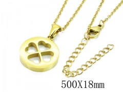 HY Wholesale Stainless Steel 316L Lover Necklaces-HY91N0171MLE