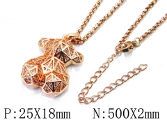 HY Stainless Steel 316L Necklaces (Bear Style)-HY90N0181IJA