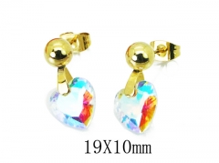 HY Wholesale 316L Stainless Steel Drops Earrings-HY67E0314KW