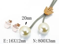 HY Stainless Steel jewelry Pearl Set-HY64S1153HMW