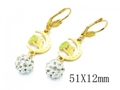 HY Wholesale 316L Stainless Steel Drops Earrings-HY64E0416KA