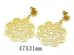 HY Wholesale 316L Stainless Steel Drops Earrings-HY67E0326LG