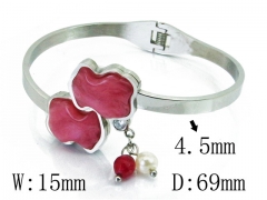 HY Stainless Steel 316L Bangle (Bear Style)-HY64B1408HOF