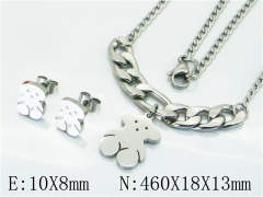 HY 316L Stainless Steel jewelry Bears Set-HY21S0182HLD